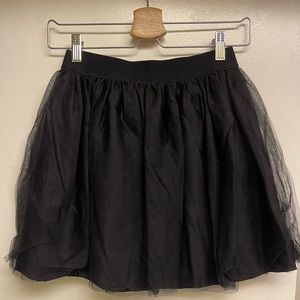 Forever 21 Fitted Short Skirt with Black Tull
